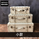 INPHIC-歐式英倫道具皮箱木箱家居手提箱收納箱復古服裝店防水拍攝-小款